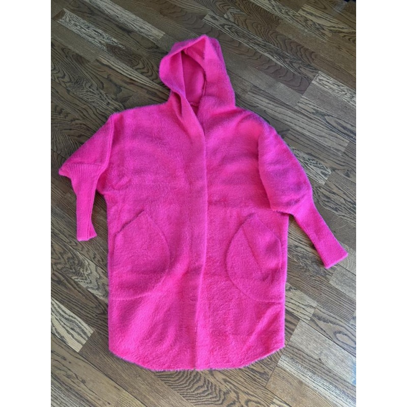 naiste Alpaka jakk trukkidega, Erkroosa 1-2.jpg