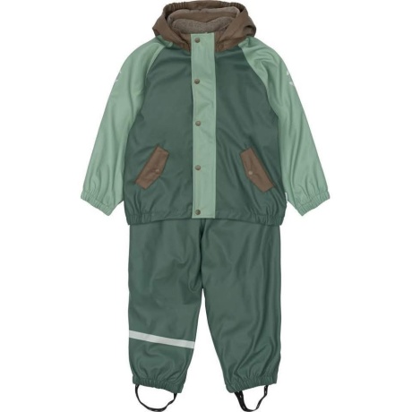 Mikk-Line fliisvoodriga vihmakomplekt Balsam Green